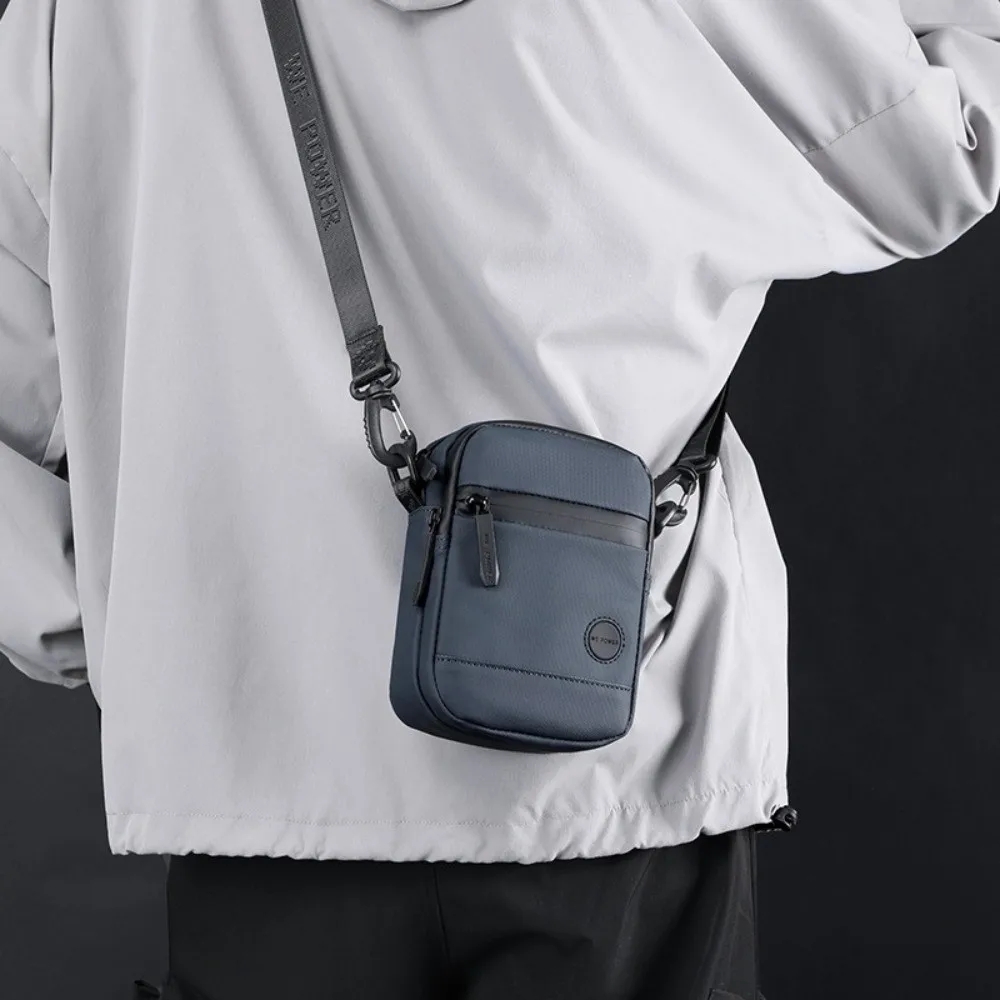 

Casual Square Men Crossbody Bag Single Shoulder Multi-Pockets Men Chest Bag Multifunctional Anti Splash Nylon Fanny Pack Hiking