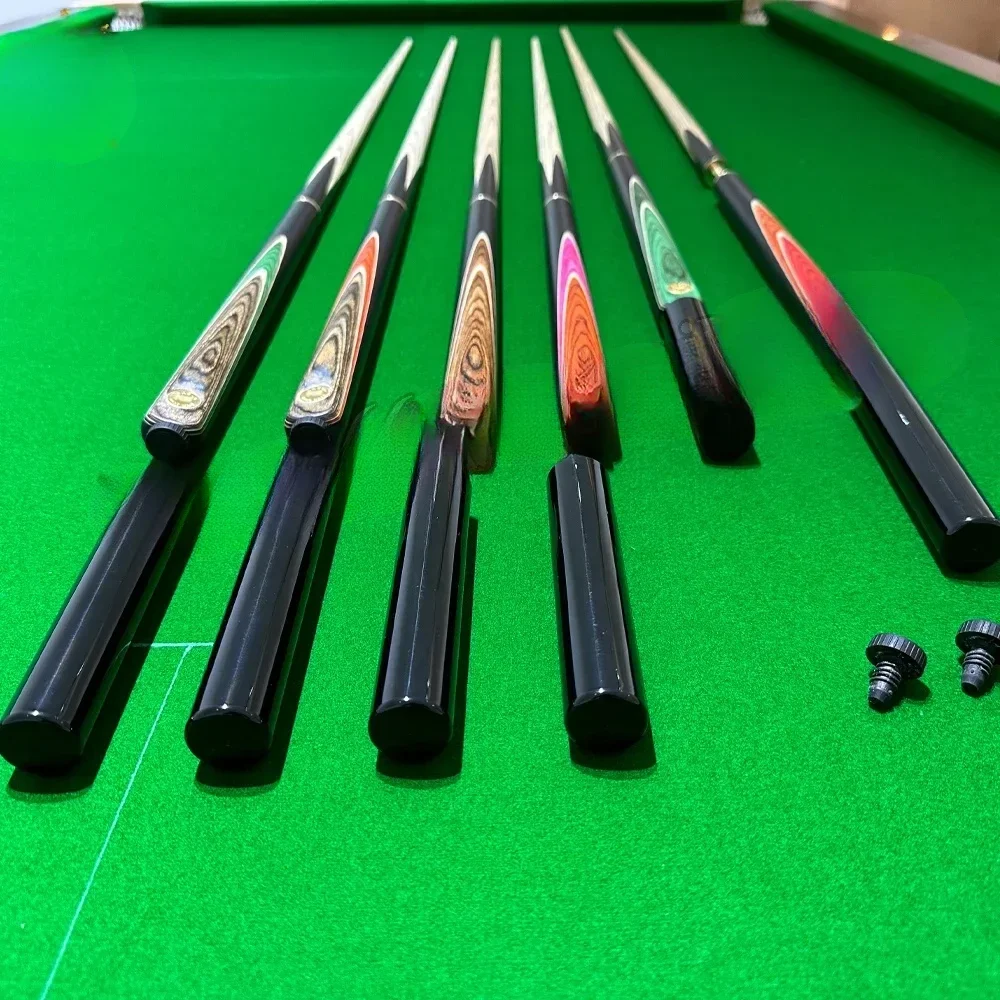 High quality handmade snooker  billiard pool stick snooker cue for omin 1 piece 3/4 jointed 9 mm