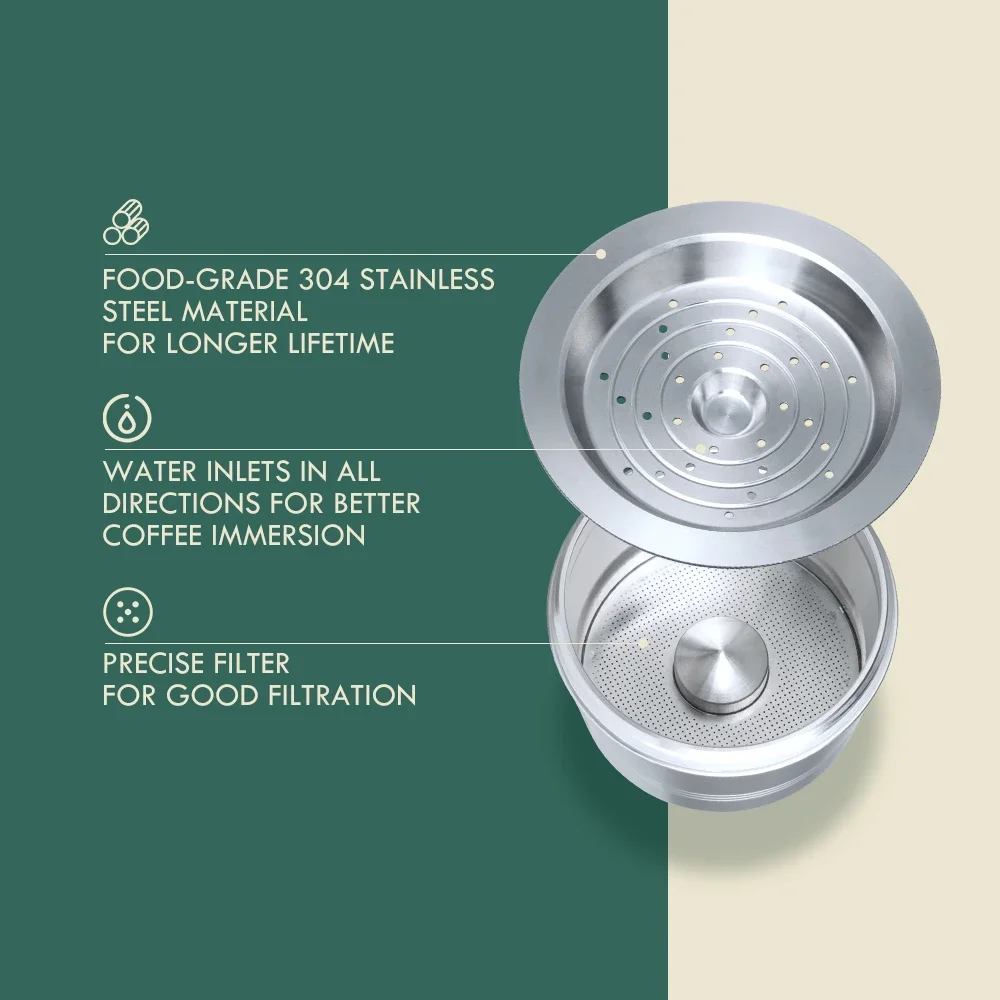 Для Cafissimo Easy K плата многоразовые кофейные капсулы Lov Passione 3-сердечные кофейные капсулы из нержавеющей стали сменные фильтры