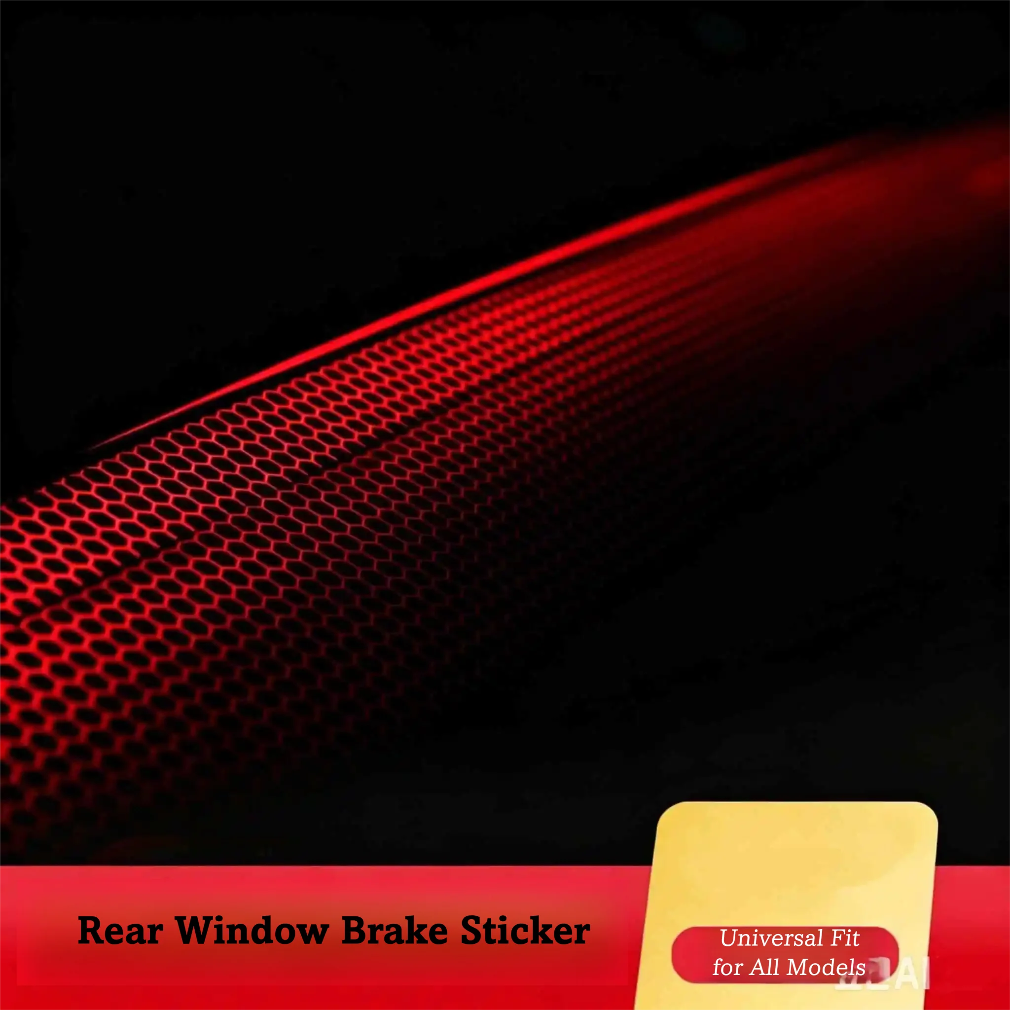 For Porsche Cayenne Macan Panamera Taycan 911 718 High Mount Stop Lamp Cover Decal Sticker 3rd Brake Light Bezel Trim Accessorie