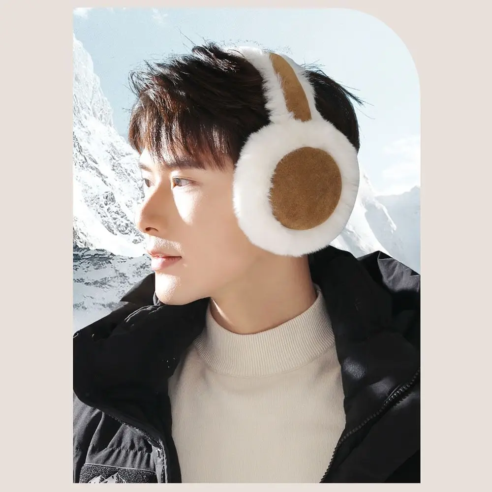 Fashion Warm Earmuffs Cold Protection Antifreeze Ear Protectors Foldable Earflaps Soft Suede Ear Warmer For Women Man