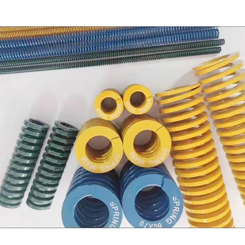 Creamily 1PCS 20x10xL Die Mold Spring Spiral Stamping Compression Spring OD=20mm ID=10mm L=20-100mm Yellow/Blue/Red/Green/Brown