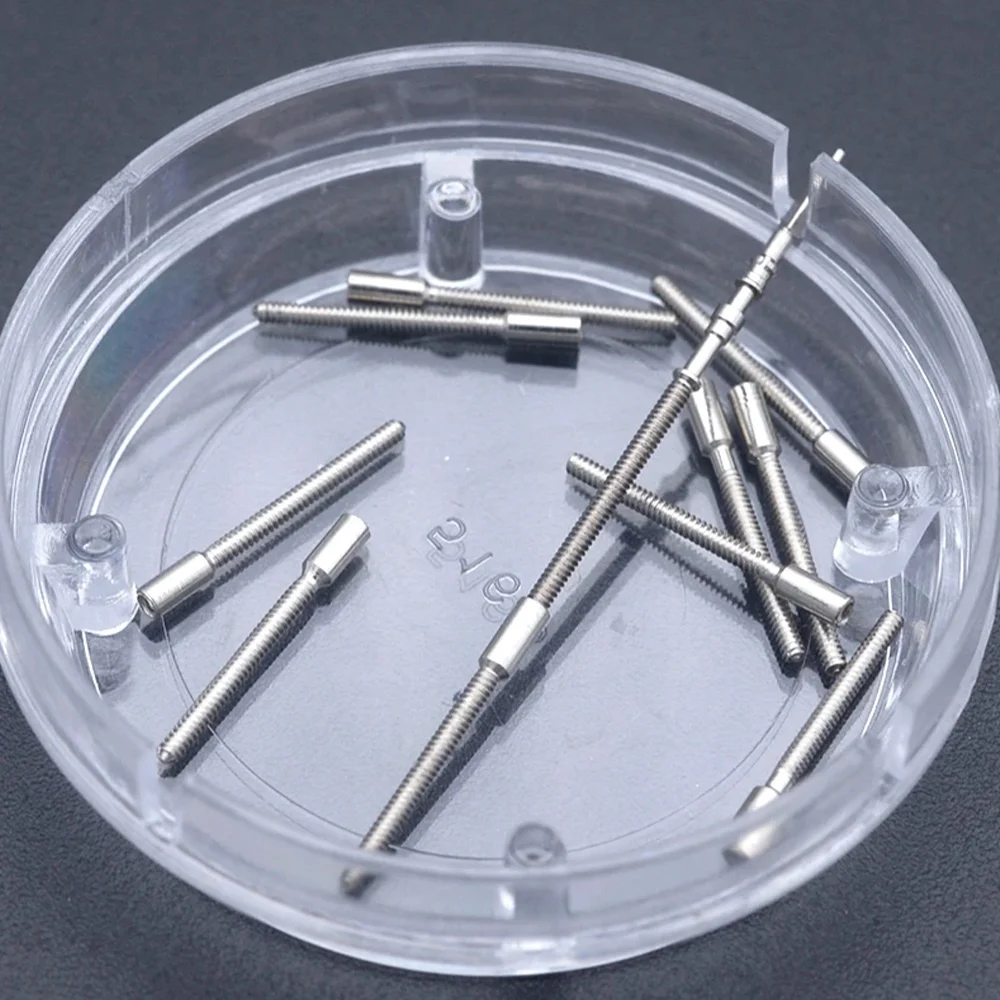 Extensores de haste de relógio de 0.9mm, trocador adequado para 8215 8205 4r36 4r36 nh35 nh36 movimento coroa enrolamento conector de haste