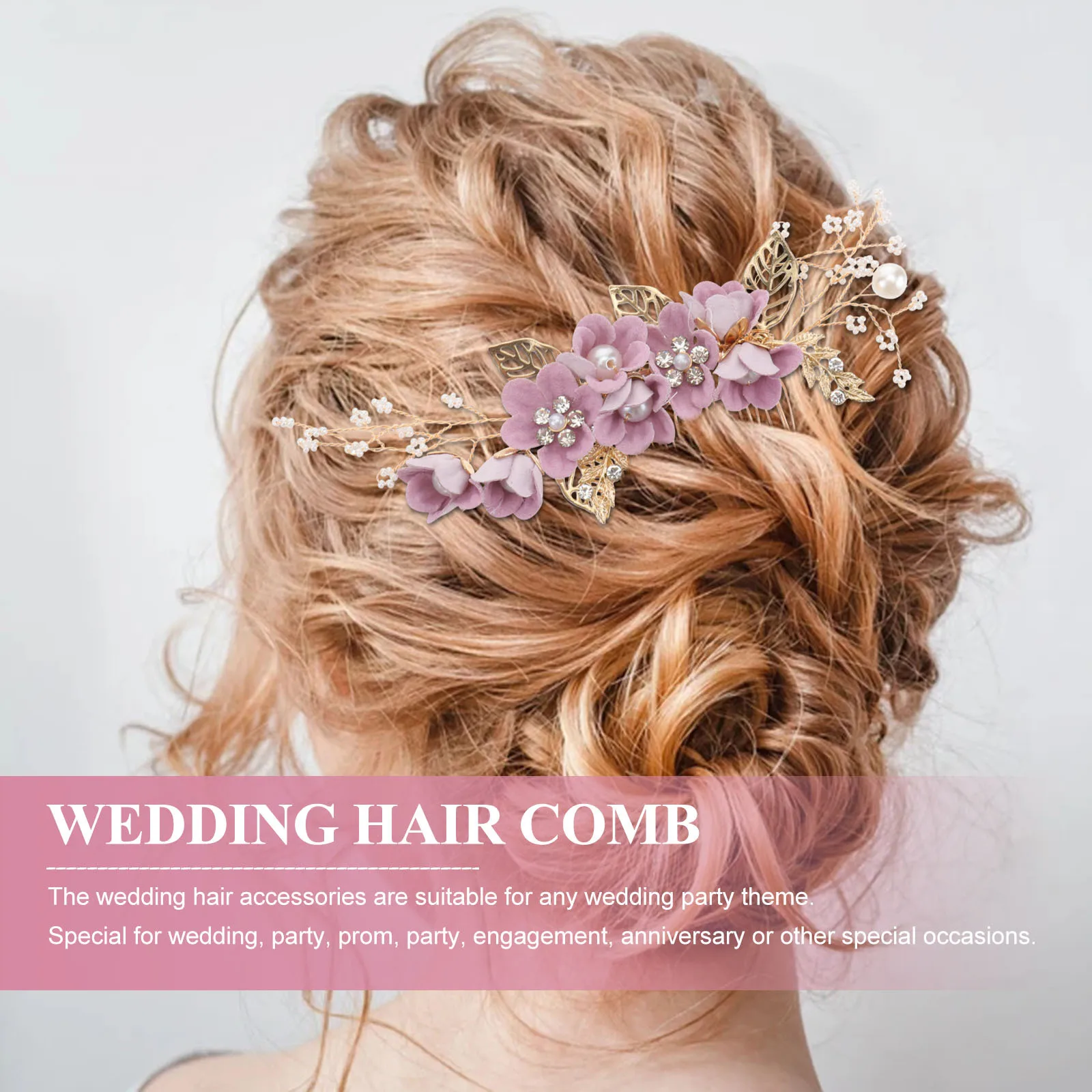 

Bridal Hair Comb Wedding Accessories Crystal Alloy Girls Bridesmaid Prom Party Hair Decorations For Bride Bridesmaids Hairstyle