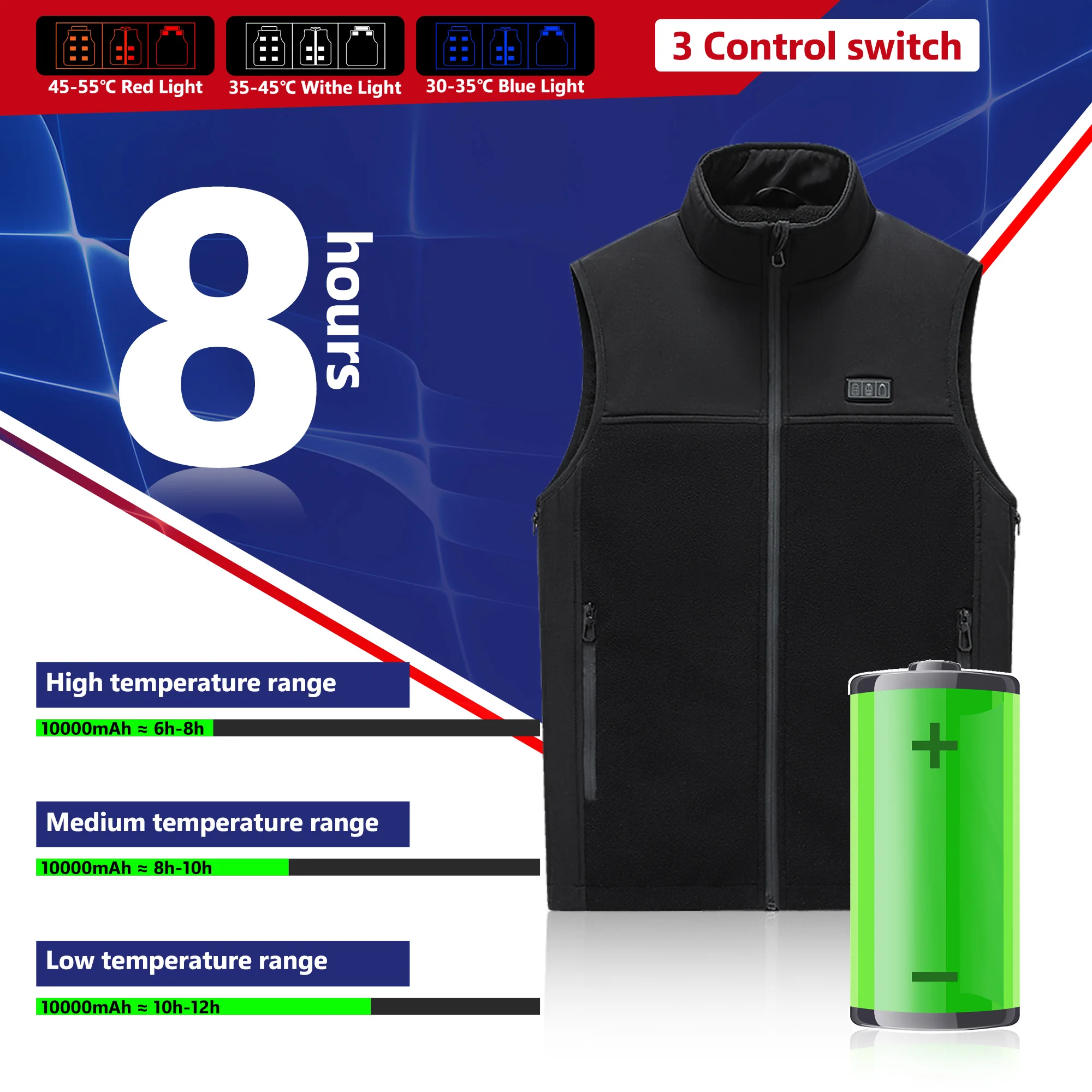 13 Areas Usb Heated Jacket Electric Heated Vest Heating Vest Heated Bodywarmer Usb Inner Heat Vest Winter Sports Hiking