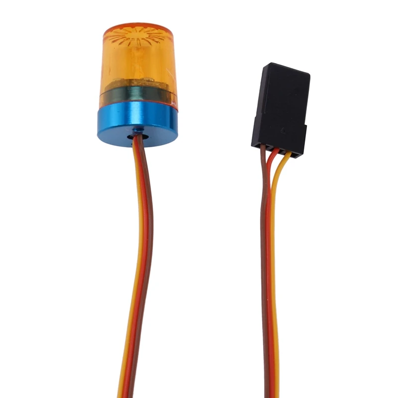 ABJL Multi-Function LED Lamp Strobing Flashing Rotating Light for 1/10 RC Car Crawler SCX10 TRX4 D90 for Tamiya Truck 2Pcs