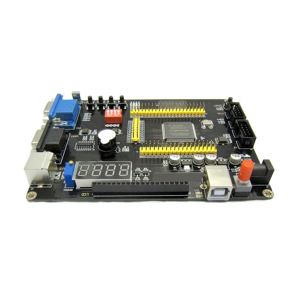 Imagem -02 - Placa de Desenvolvimento Fpga Altera Cycloneiv Jtag as Usb Blaster Programador com ps Vga Uart Lcd Ep4ce6 Ep4ce10