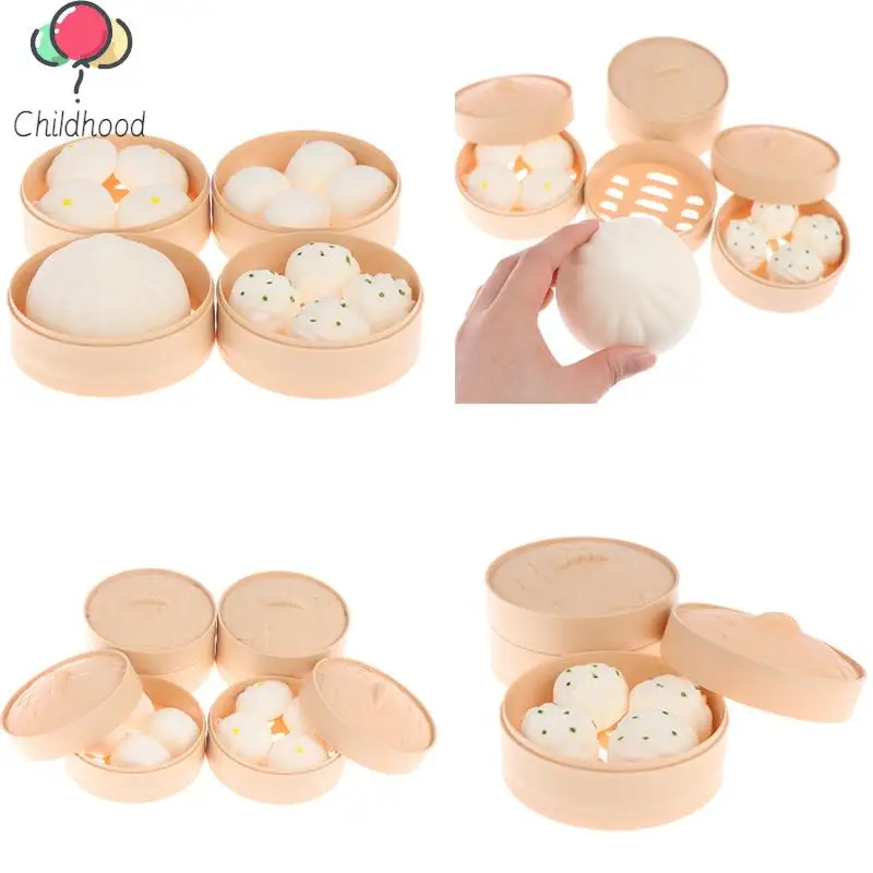 

1Set Steamer Of Steamed Stuffed Bun Fidget Sensory Toy Autism Special Needs Stress Reliever Stress Soft Relieve Toy