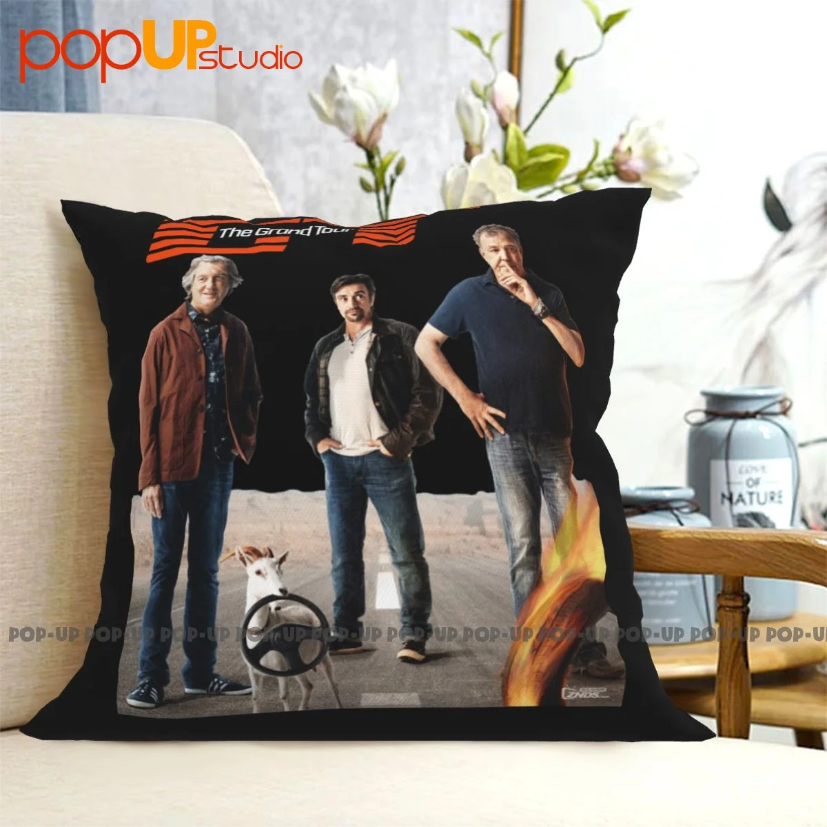 Best The Grand Tour Tv Show Jeremy Clarkson Logo Pillowcase Throw Pillow Cover Vintage Ultra Soft Comfortable