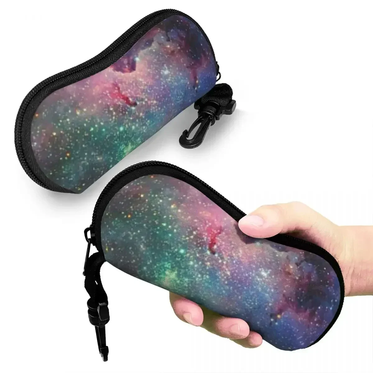 جالاكسي 1 شل نظارات حالة حامي النظارات الشمسية مربع النساء الرجال لينة النظارات حقيبة الحقيبة