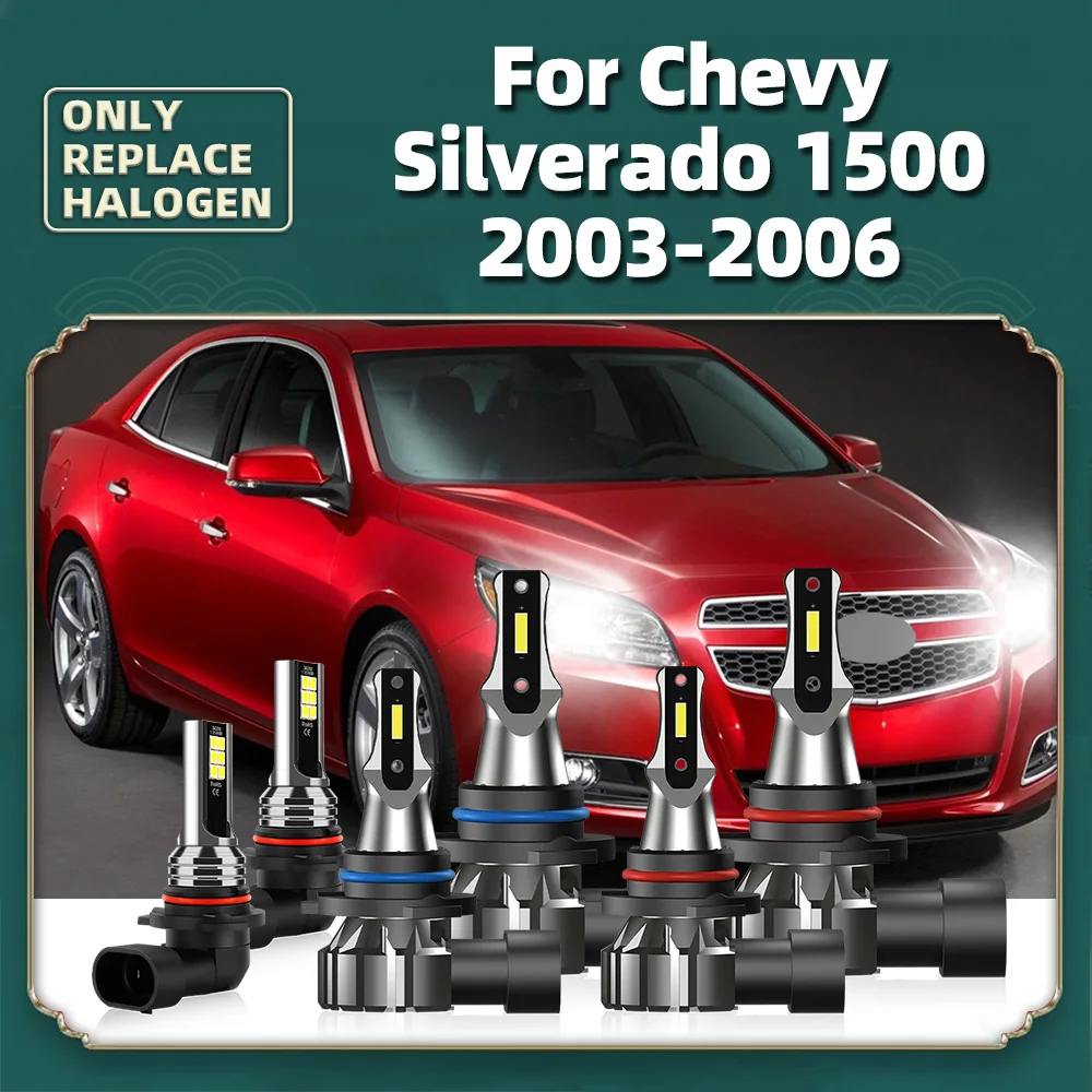

Светодиодный передняя фара 28000LM 120W Высокая Низкая 9005 9006 лампы 9145 противотуманные фары 12В передняя фара для Chevy Silverado 1500 2003 2004 2005 2006