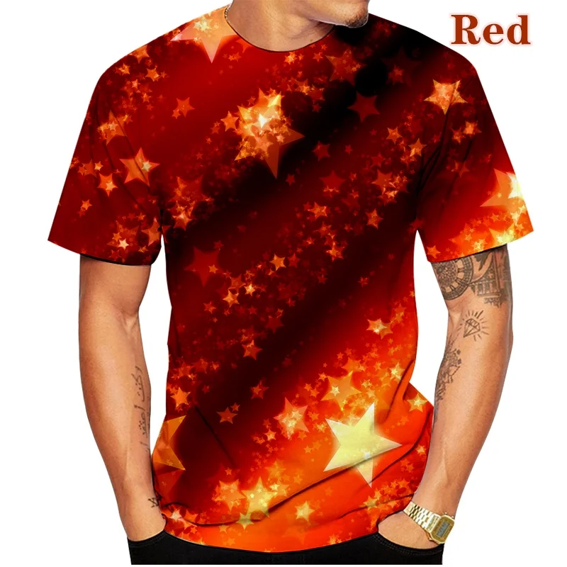 Fashion Men 3d Colorful Print Graphic Planet Galaxy T Shirt #4