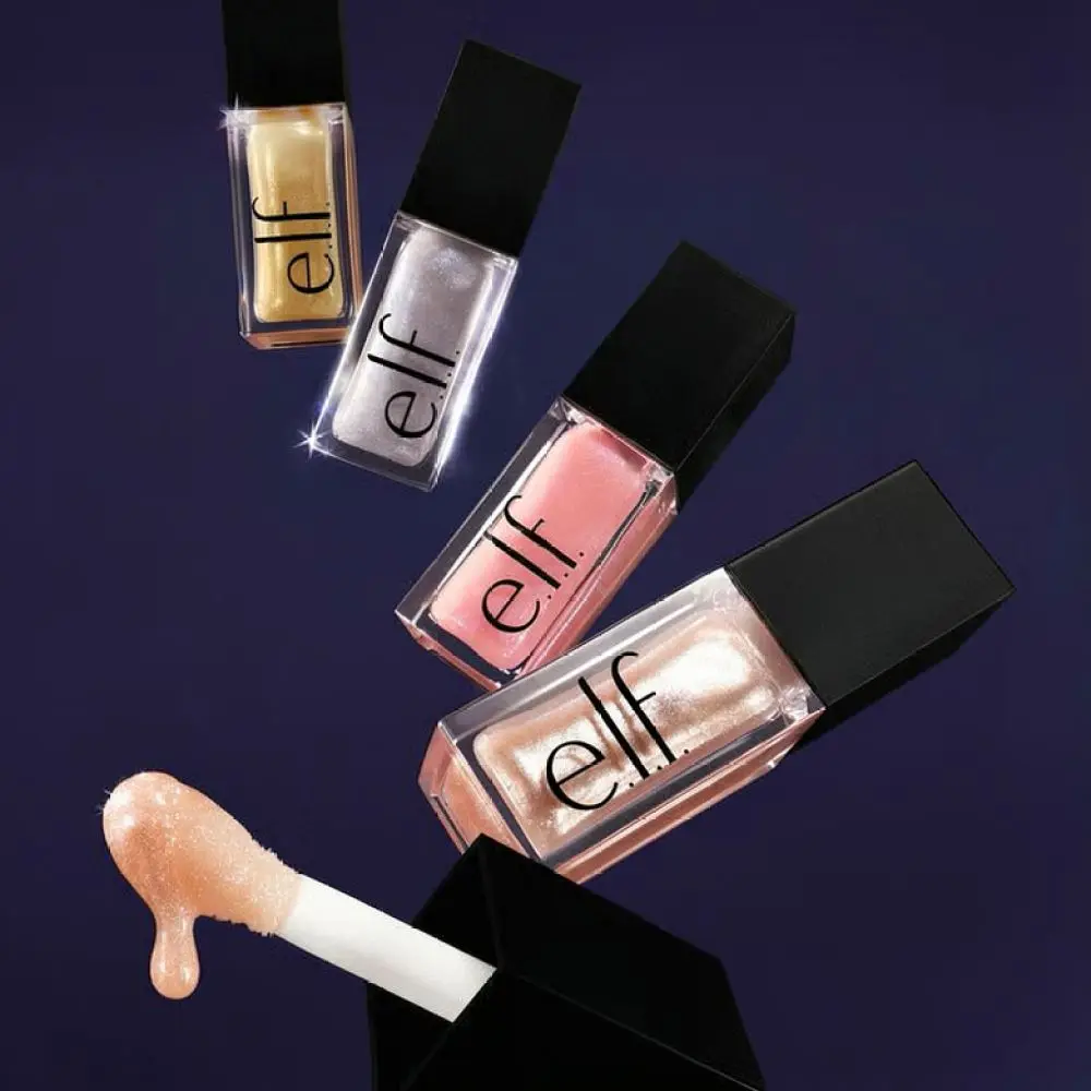 For Elf Divine Wine Lip Oil Hydrating Glow Reviver Glossy Balm Tinted Moisturizer Nourishing Plumping Shiny Makeup Tool