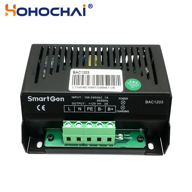 

SmartGen BAC1203 Battery Charger Intelligent Float Battery Charger Module 3A/12V Generator Set Part