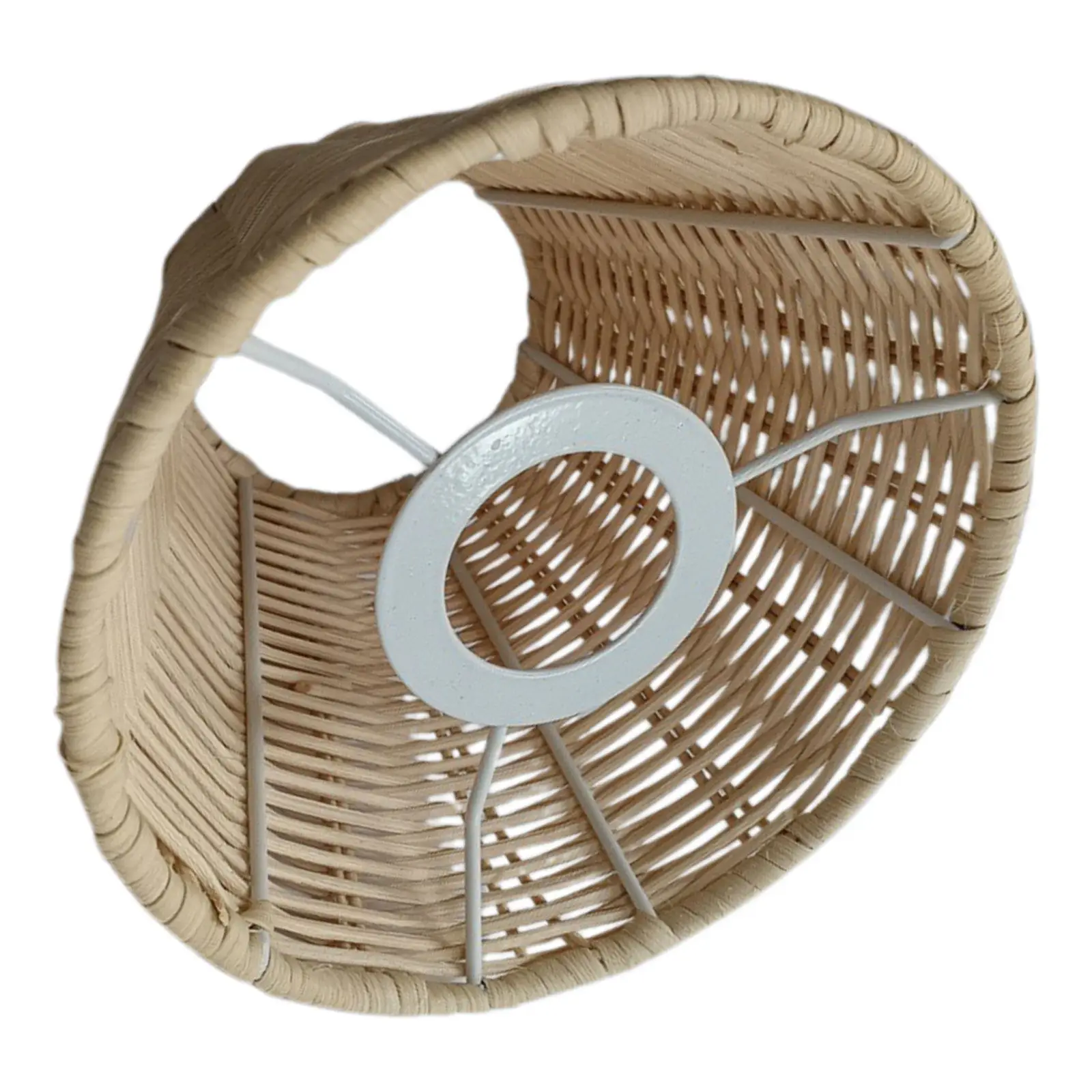 

Маленький винтажный абажур из ротанга для лампы, на прищепке, для фермерского стиля, для настольных и напольных светильников, для гостиной и спальни, ретро-замена плафона