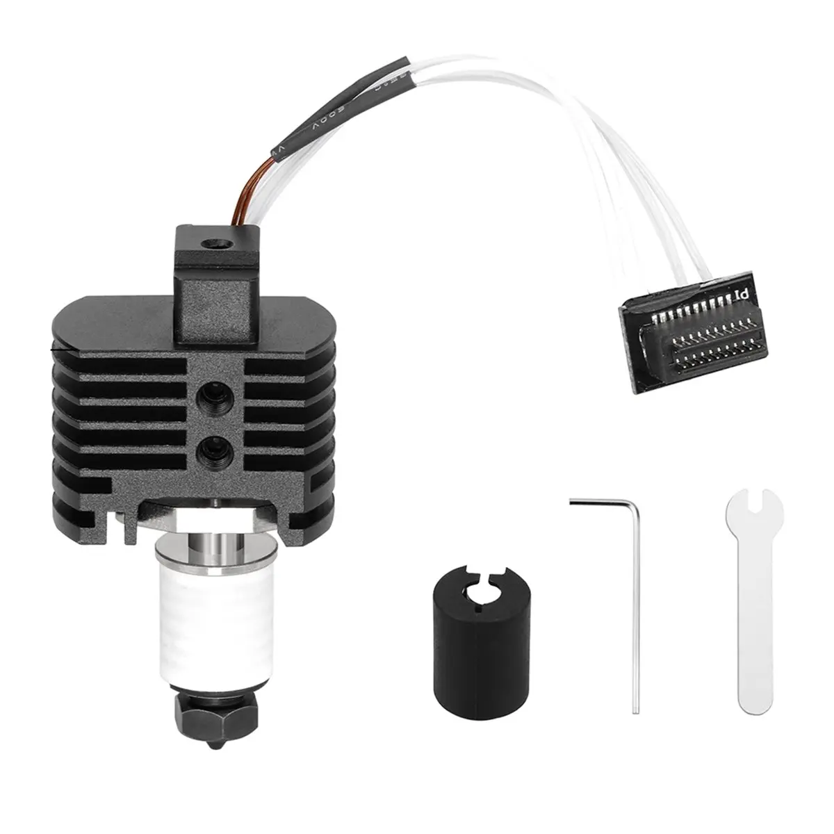 Upgrades Hotend Kit for P1P P1S Hot End Thermistor Bimetal Throat V6 Hardened Steel Nozzle Print Head