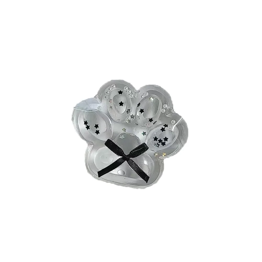 Zampa di gatto grande trasparente Squishy ad alta resilienza Ultra morbida Zampa di gatto trasparente Spremere Abreact Pizzico appiccicoso antistress