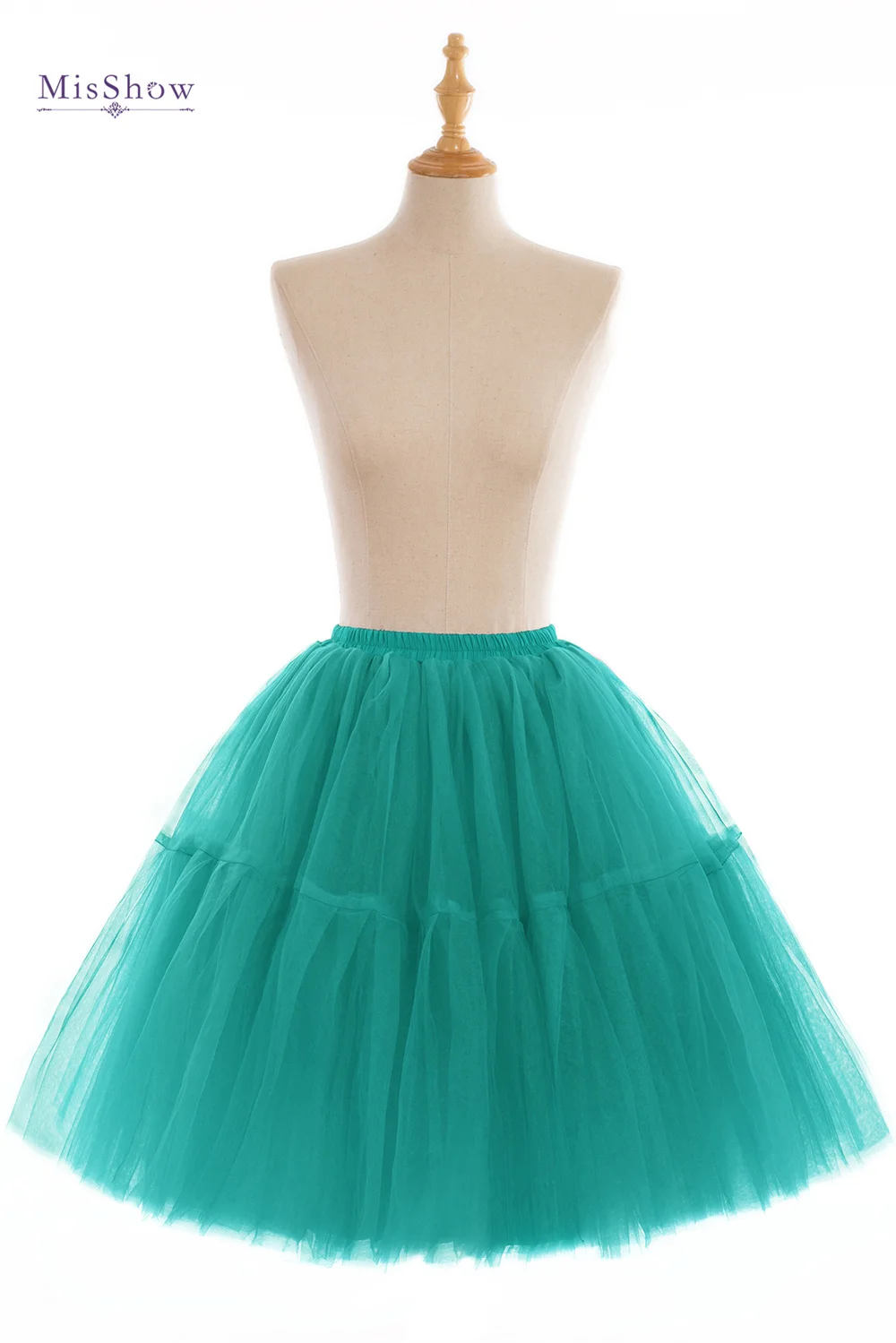 2024 Puffy Multi-Layers Tulle Skirts Women Elastic Knee Length Female Tulle Underskirt Girl Short Princess Tutu Skirt Jupons