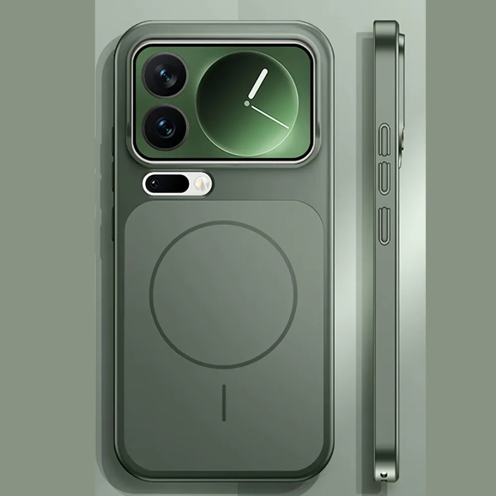 Original ag nano vidro fosco magnético carga sem fio armadura capa de telefone para xiaomi 1717 pro 17promax 5g