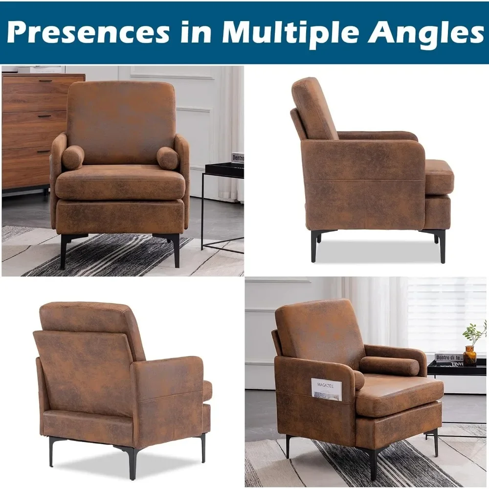 Modern coffee chairs, upholstered comfortable sofas, armchairs, corner decorative chairs, suitable for living rooms, bedrooms