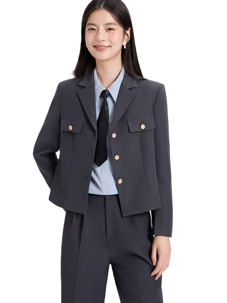 

Women's Formal Pant Suit Trouser Office Ladies Business Work 2 Piece Blazer Set