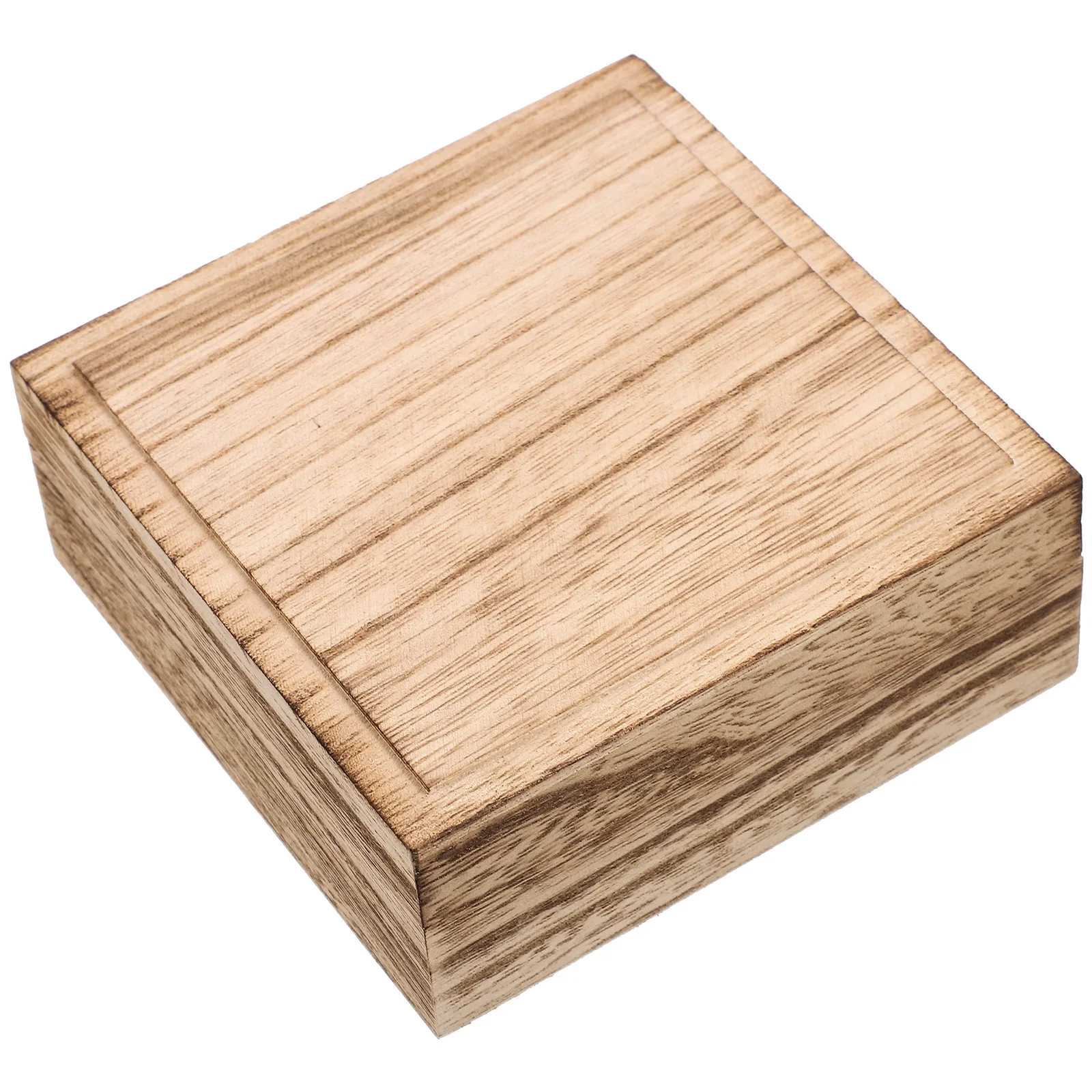 صندوق مجوهرات خشبي حقيبة تخزين حلية صغيرة للأقراط والقلائد والخواتم منظم سطح المكتب حامل أشتات خشبي