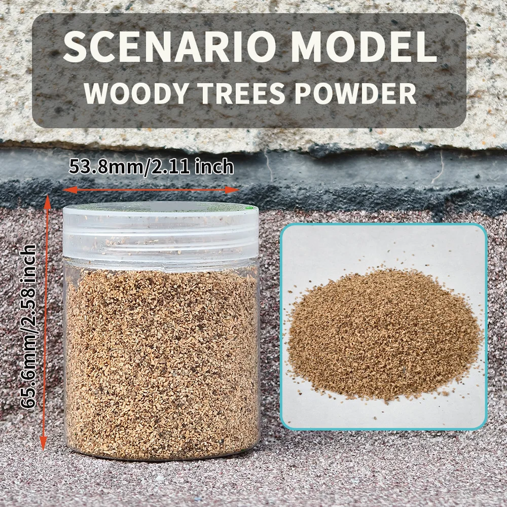 Holz-Baum-Pulver zum Schleifen und Verstreuen von Laub für HO OO N DIY-Modellbau/Baumherstellung/Bausätze/Diorama