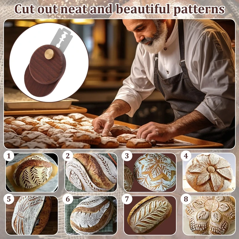 パンラメ生地スコアリングツール木製スクレーパーフランス製パン - Dough Scraper Curved のレビューと価格