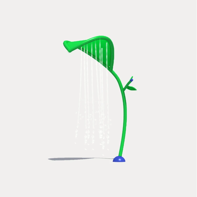 

Green Leaves Water Park Play Equipment Safe Galvanized Steel Sprinkler for Outdoor Summer Fun