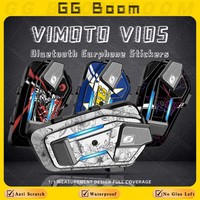 For Vimoto V10S V10X V10s V10x Motorcycle Helmet Bluetooth Earphone Sticker Protection Headset Anti-Scratch Waterproofing Decal
