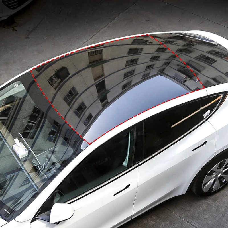 Auto Zonnedak Afdichtstrip Voor Tesla Model 3Y Dak Waterdichte Geluidsreducerende Afdichtstrip Beschermende Rubberen Strip Auto Accessoire