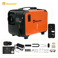 8KW 12V 24V 220V AC&DC universal Diesel Air Heater All In One bluetooth App Control Parking Heater for Van Camping Trailer Home