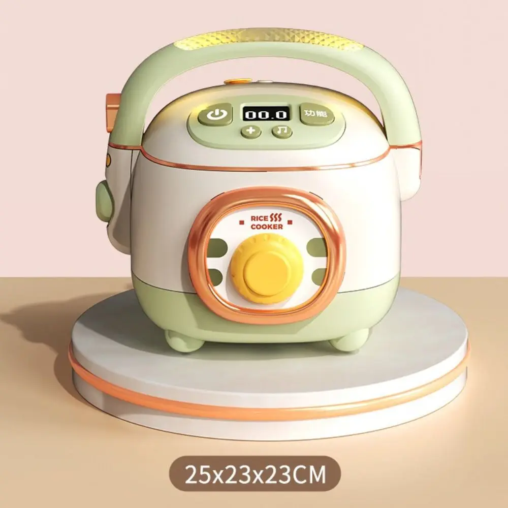 Cuiseur à riz électrique en Spray acousto-optique, simulation de cuisson, jouet amusant, Mini cuisine, ensemble de maison de jeu, véritable cuit