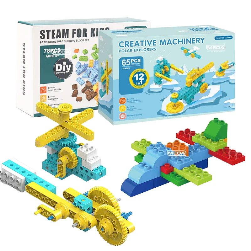 

MOC Creative DIY Building Blocks Theory of Gearing Dupla Large Brick ABS Educational Blocks Enlightenment Toys for Children