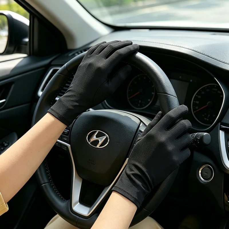 Spandex Solid Color Spring and Summer Unisex White Ceremonial Thin Short Elastic Gloves Dance Jewelry White Gloves
