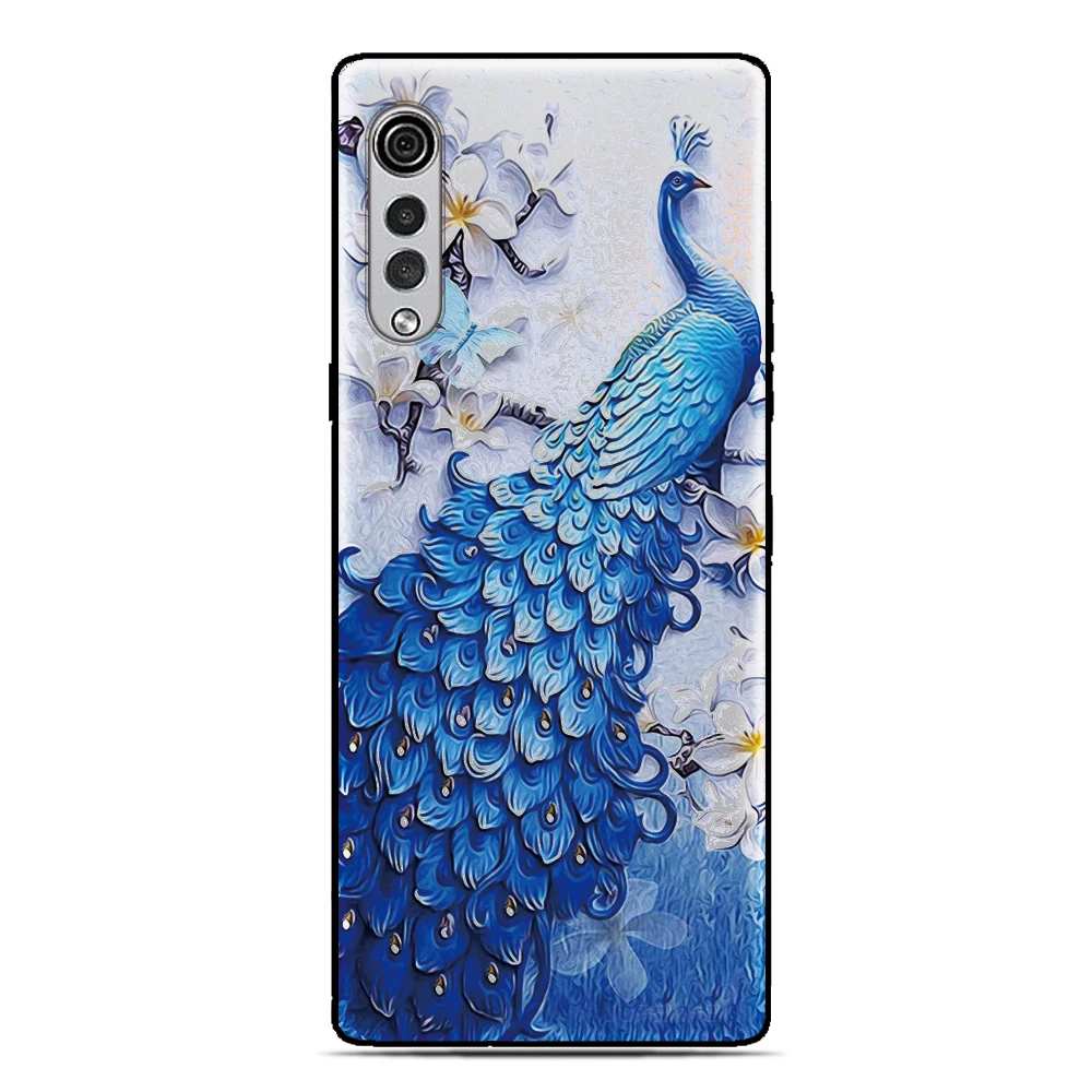 Casing Ponsel Warna Merak untuk ZTE Blade A76 A75 A73 A72 4G A71 A54 A34 A53 V40 Pro A31 A52 A51 Lite A32 L8 L9 V40S Sampul Belakang