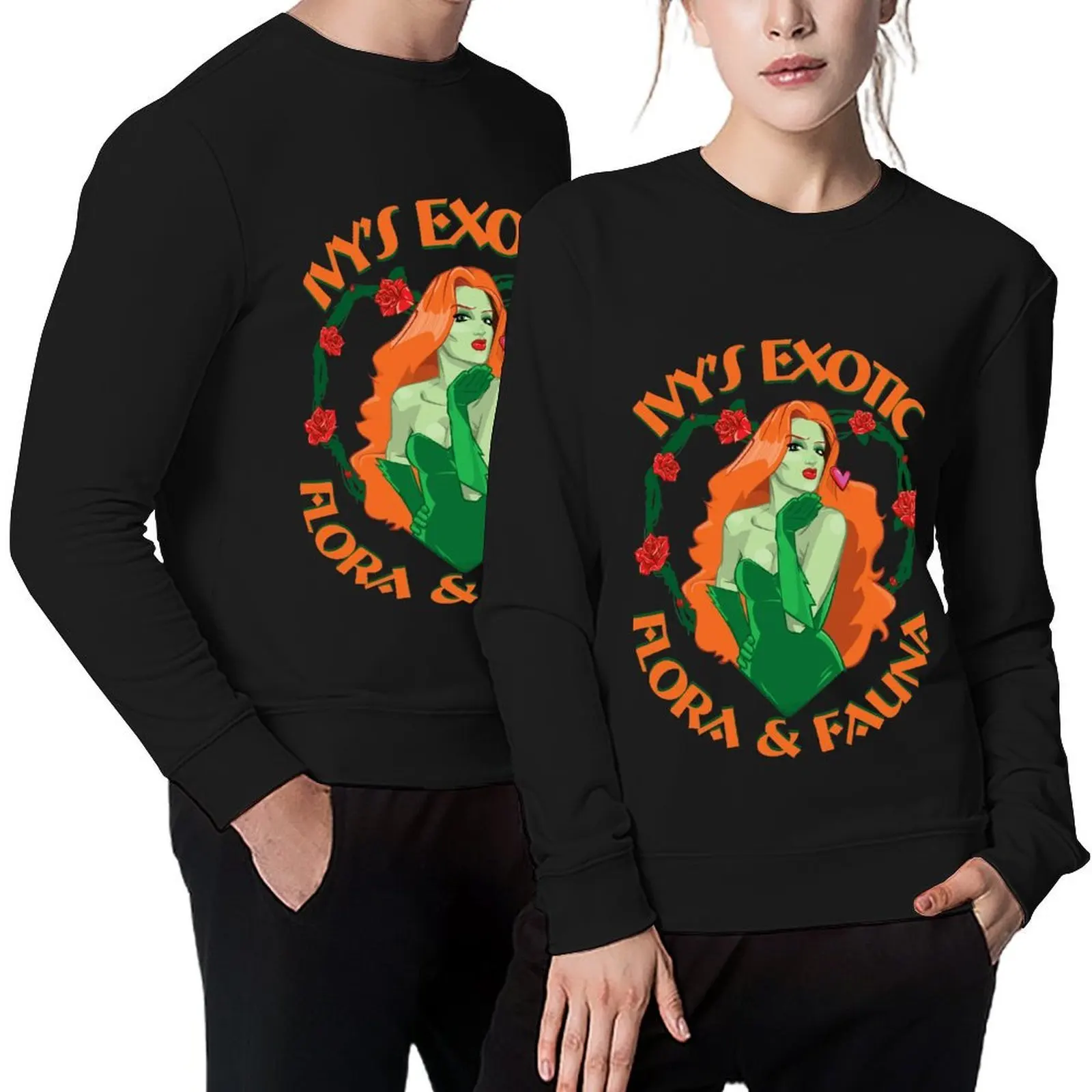 

Ivy's Exotic Flora & Fauna Pullover men wear men's clothing korean clothes autumn men's sweatshirt