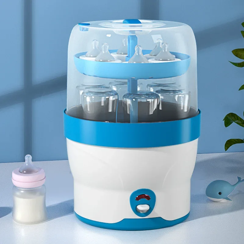 2022 new glass bottle sterilizer fast heating High capacity easy to use baby feeding bottle steam sterilizer