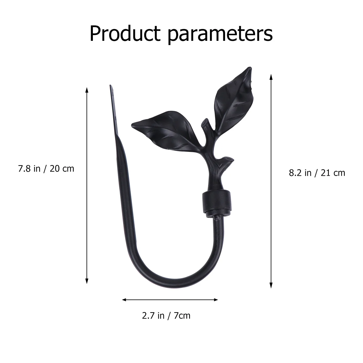 ستارة جدار السنانير ريفي يترك تصميم المعادن الثقيلة للمعاطف المناشف أحزمة أكياس المطبخ الحمام ديكور المنظم #6
