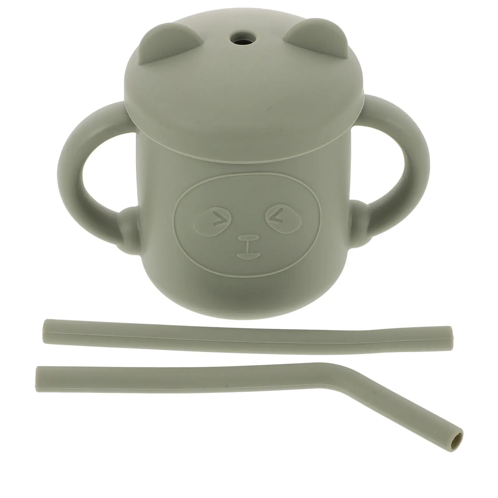 

Silicone Training Cups For Toddlers Ergonomic Handle Spill Proof Baby Straw Cup Lightweight Kids Drinking Bottle Dishwasher