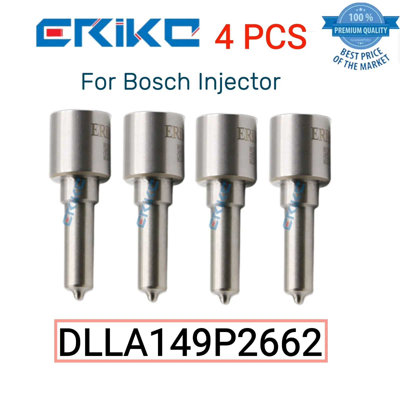 

4 PCS DLLA149P2662 Car Parts Injector Nozzle DLLA 149 P 2662 Injector Common Nozzle DLLA 149P2662 for Bosch Injector