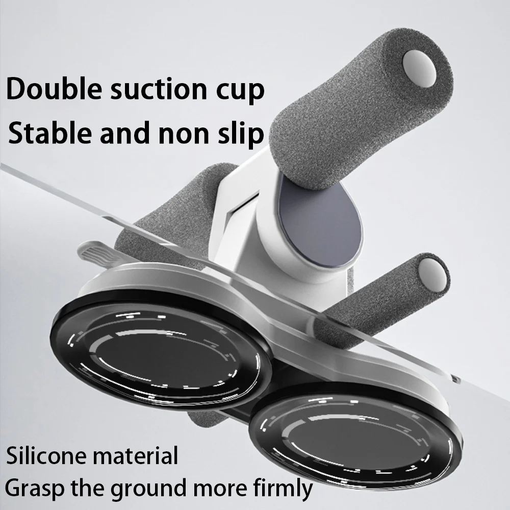 Draagbare sit-up trainingsapparatuur met 2 sterke zuignappen en verstelbare voethouders, Abs Master Assistant-apparaat voor thuis ﻿