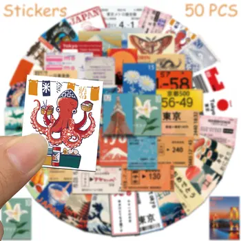 50張日本旅行文化貼紙,適用於手機、筆記型電腦、剪貼簿、滑板、吉他等DIY塗鴉美學貼紙 10 最佳銷售 日本貼紙 - №6