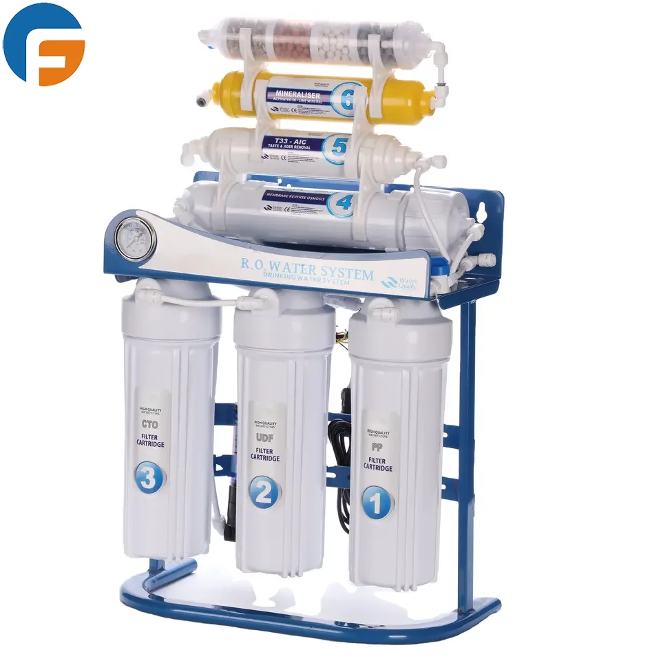 Reverse Osmosis Water Filtration System Ultraviolet Alkaline Water Filter under sink water purifier for home