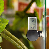 Reptile  Temperature Gauge Reptile Terrarium Thermometer Hygrometer Digital Display Pet  Temperature Gauge Thermometer