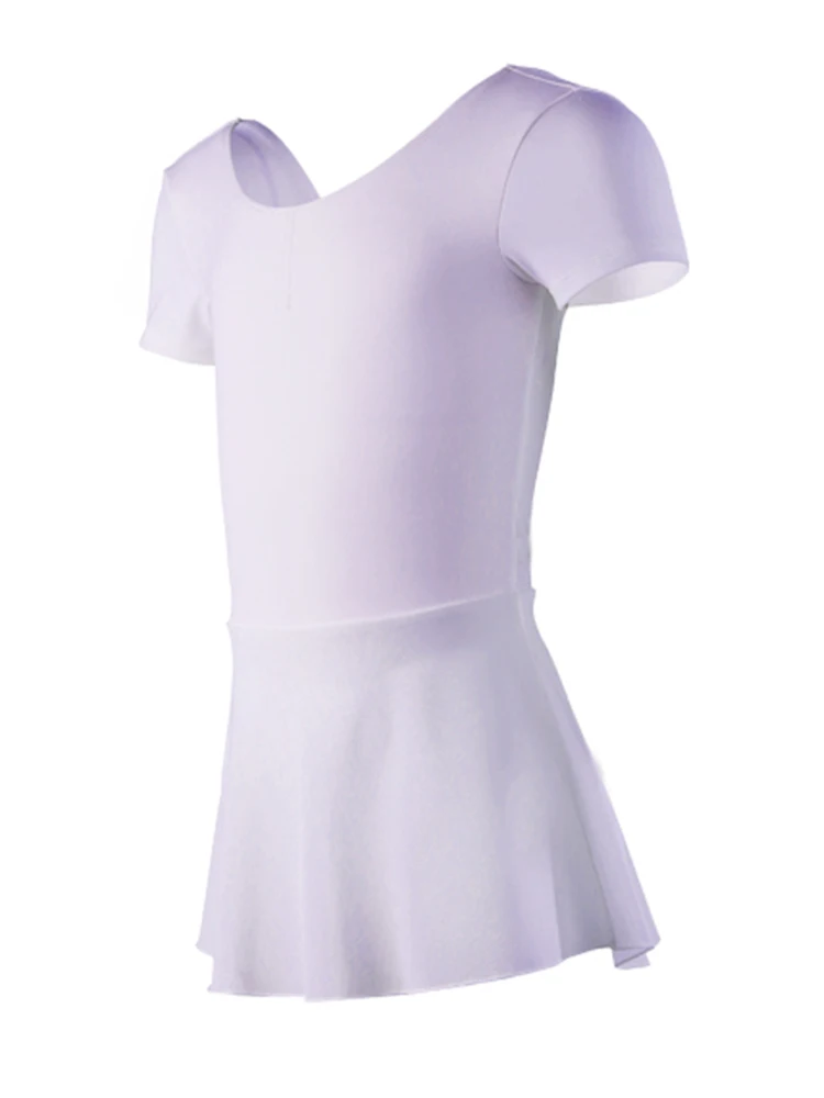 Costumi da ballo per bambini, costumi per la pratica del balletto per bambini, costumi da ginnastica a maniche corte per ragazze e gonne da ballo