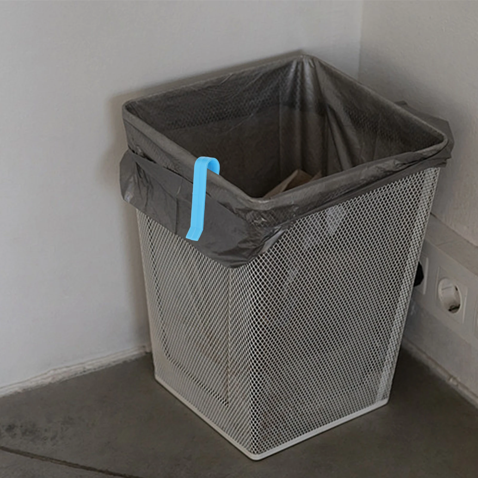50 Pieces Garbage Bag Fixed Clips Anti Slip Plastic Trash Holder for Kitchen and Bathroom Waste Bin Organization