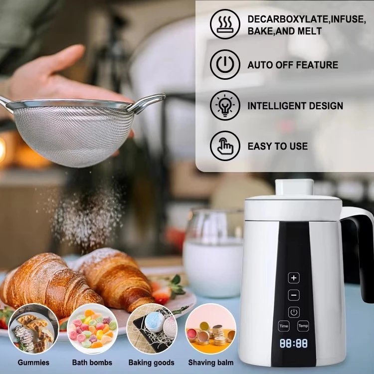 Portable Botanical Decarboxylation & Oil Infusion Machine, Electric Herb Infuser for Spice & Plant Oil Making view 2