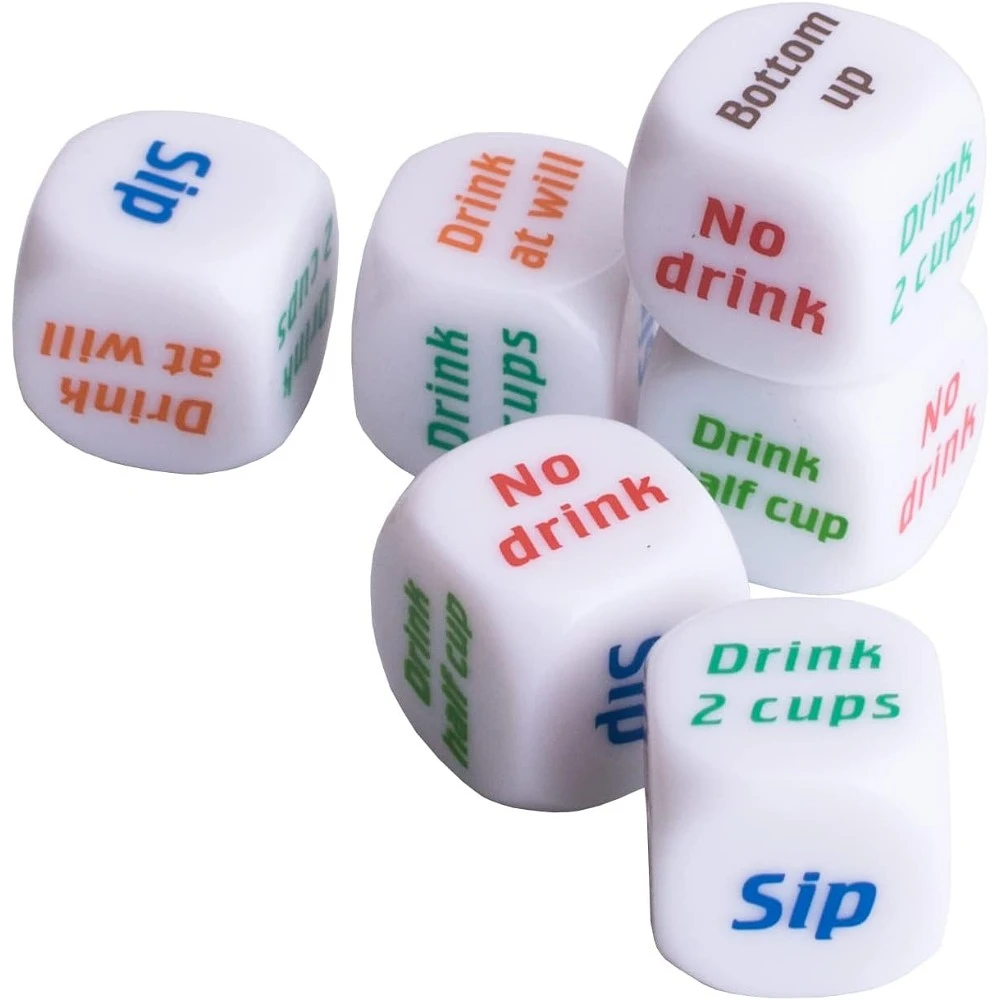 6Pcs Ultimate Party Dice Game - Perfect for Bachelorette Parties Halloween Christmas, Graduation and Bar Games, Party Games Toys