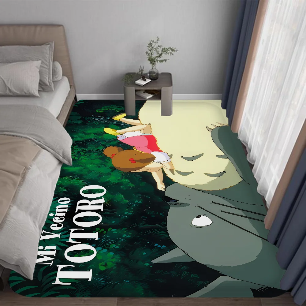 Kawaii T-Totoro corridoio tappeto antiscivolo lavanderia tappetino lavanderia Decor balcone bambino soggiorno tappeti sul comodino